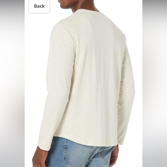 NWT Amazon Essentials Men’s Regular Fit Long Sleeve Henley Shirt - Picture 3 of 7